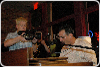 Joe gets up close and personal with Tony Monaco   - Park Street Tavern - Columbus, OH - Photo Courtesy:  Michael Ivey