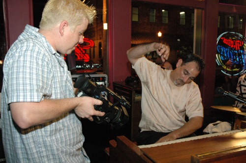 Joe shoots Tony Monaco going wild!  - Park Street Tavern - Columbus, OH - Photo Courtesy:  Michael Ivey